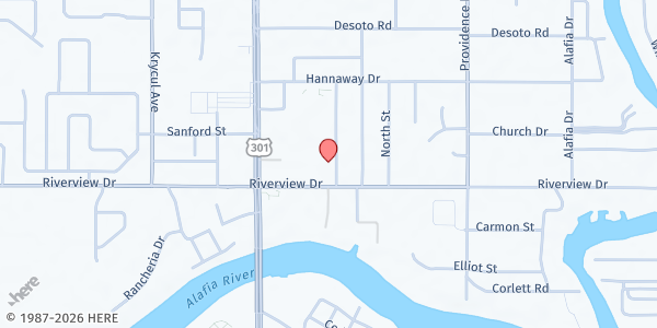 Map showing ECHO Riverview at 7807 Capitano St., Riverview, FL