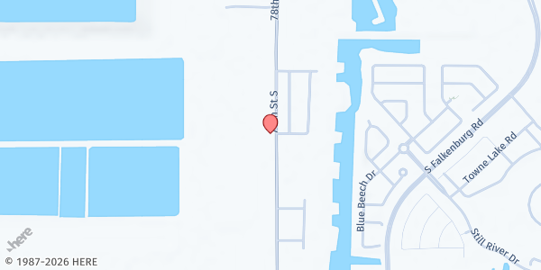 Map showing Lighthouse Gospel Mission at 7211 South 78th Street, Riverview, FL