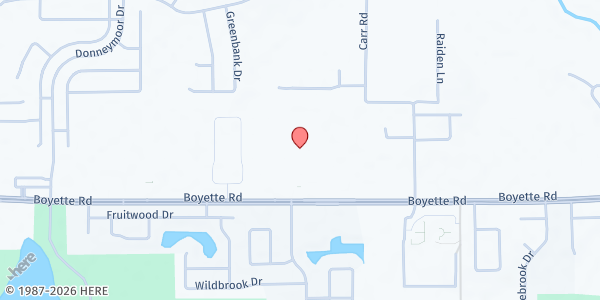 Map showing Redeemer Presbyterian Church at 12404 Boyette Road, Riverview, FL