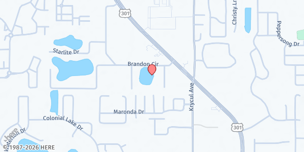 Map showing Riverview United Methodist Church at 8002 US Hwy. 301 S., Riverview, FL