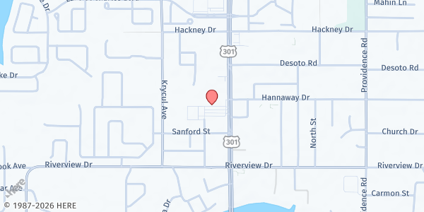 Map showing The Salvation Army CHURCH - Riverview at 7409 U.S. 301, Riverview, FL