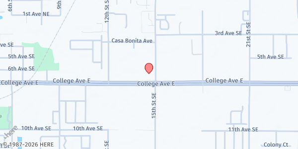 Map showing Community Cupboard at 1450 East College Avenue, Ruskin, FL