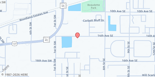 Map showing SouthShore Community Resource Center at 201 14th Avenue Southeast, Ruskin, FL