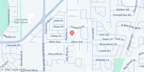 Map showing Anchor Church at 2701 Rigsby Ln, Safety Harbor, FL