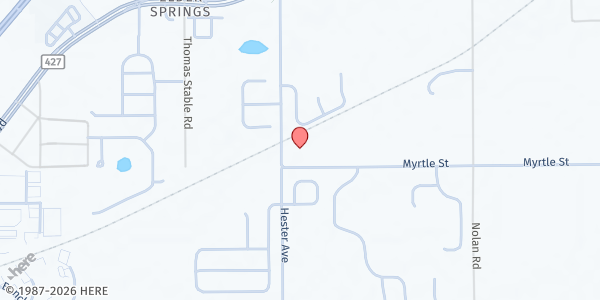 Map showing Husseini Islamic Center at 5211 Hester Ave., Sanford, FL