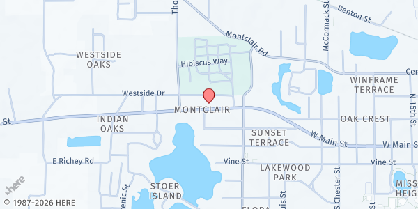 Map showing Mana Del Rey, Inc Distribution Center at 2316 W. Main Street, Sanford, FL