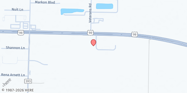 Map showing Caring & Sharing of South Walton at 112 Lynn Dr., Santa Rosa Beach, FL