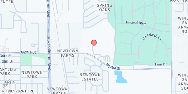 Map showing Booker Middle School Drive-Thru Food Pantry at 2250 Myrtle St., Sarasota, FL