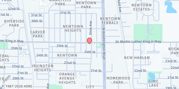 Map showing Dollar Dynasty Inc. at 1922 Dr Martin Luther King Way, Sarasota, FL