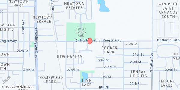 Map showing Emma E. Booker Elementary School at 2350 Doctor Martin Luther King Way, Sarasota, FL