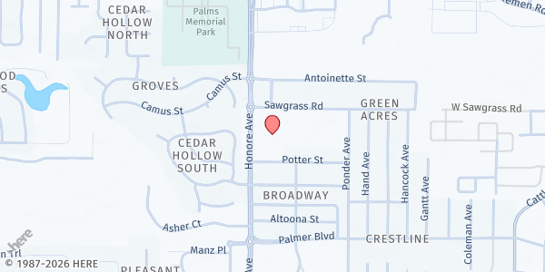 Map showing Fruitville Elementary School Drive-Thru Food Pantry at 601 Honore Ave., Sarasota, FL