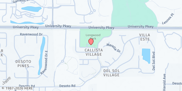 Map showing Longwood Park at 6050 Longwood Run Boulevard, Sarasota, FL