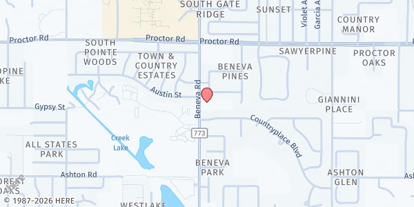 Map showing New Covenant Family Church at 5005 Beneva Rd, Sarasota, FL