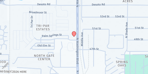 Map showing Precious Jewels Academy at 5001 North Washington Boulevard, Sarasota, FL