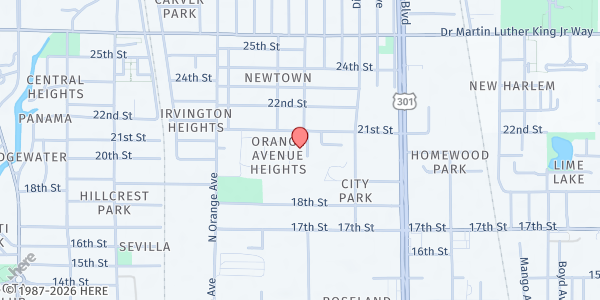 Map showing Roy McBean Boys & Girls Club at 1790 21st St., Sarasota, FL