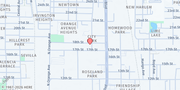 Map showing Sarasota Hope House at 1872 18th Street, Sarasota, FL