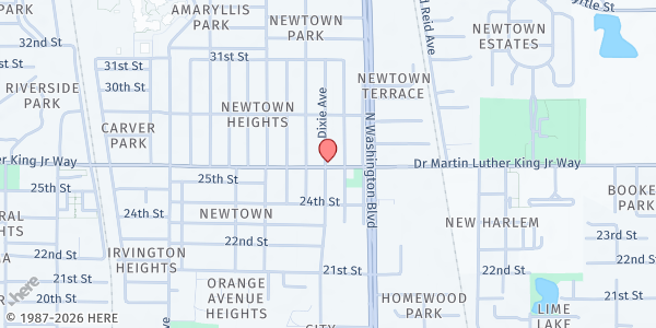 Map showing Second Chance Last Opportunity - Sarasota at 1933 Dr Martin Luther King Way, Sarasota, FL