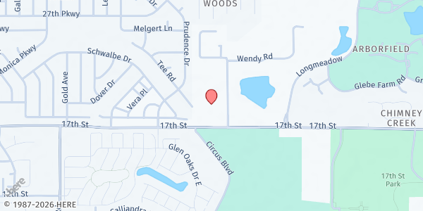 Map showing St. Jude Catholic Church at 3930 17th St., Sarasota, FL