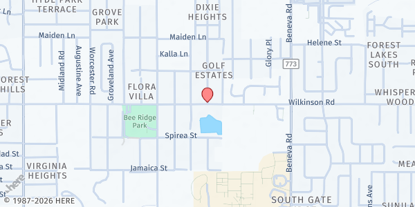 Map showing Wilkinson Elementary School at 3400 Wilkinson Road, Sarasota, FL