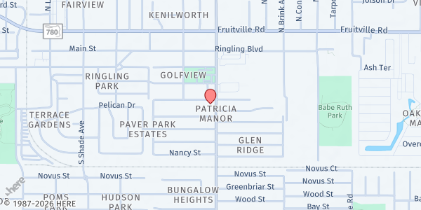 Map showing Women's Resource Center at 340 South Tuttle Avenue, Sarasota, FL