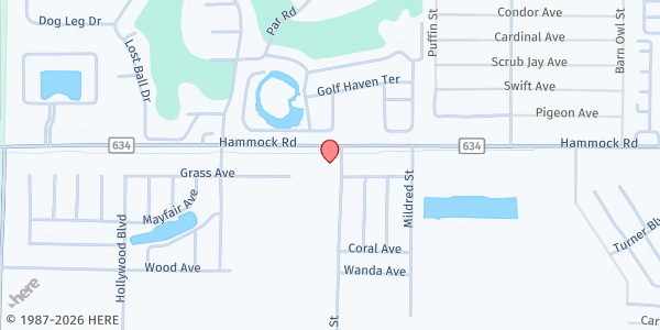 Map showing Emmanuel United Church of Christ at 3115 Hope St, Sebring, FL