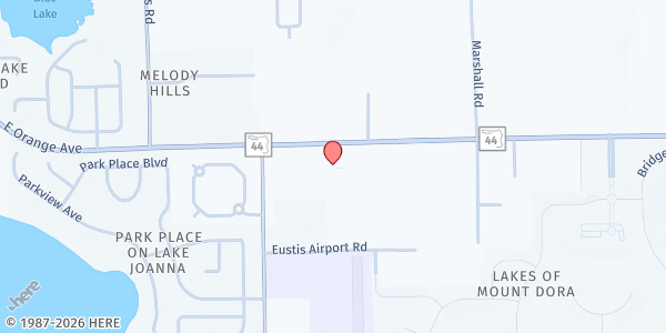 Map showing Iglesia Bautista LaGracia Sorrento, Inc. at 19650 State Road 44, Sorrento, FL