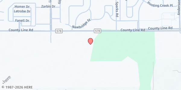 Map showing Life Church Spring Hill at 18924 County Line Rd, Spring Hill, FL