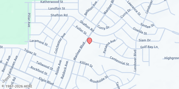 Map showing Providence Church at 6000 Mariner Blvd., Spring Hill, FL