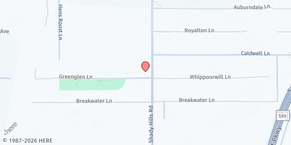Map showing Shady Hills Food Pantry at 15925 Greenglen Ln, Spring Hill, FL