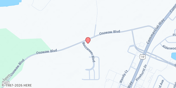 Map showing Spring Hill SDA Church at 2300 Osowaw Blvd., Spring Hill, FL