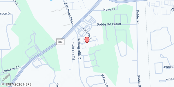 Map showing Awaken City Church at 84 Theatre Dr., St. Augustine, FL