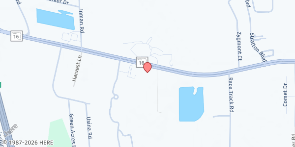 Map showing Bethel Tabernacle First Trinity Holiness Church at 2025A FL-16, St. Augustine, FL