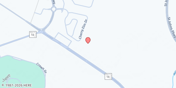 Map showing Our Lady of Good Counsel Food Pantry at 5950 FL-16, St. Augustine, FL