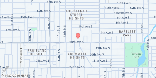 Map showing Enoch Davis Center at 1111 18th Ave. S., St. Petersburg, FL