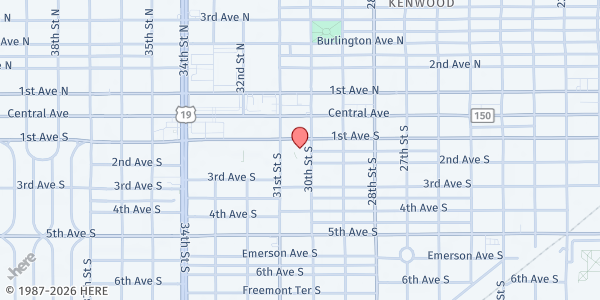 Map showing EPIC Pinellas at 3050 1st Ave S, St Petersburg, FL