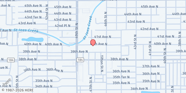 Map showing House of Hope St. Pete at 4682 40th Ave N, St. Petersburg, FL