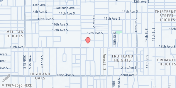 Map showing Pinellas Tangerine Plaza at 1770 22nd St S, St. Petersburg, FL
