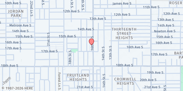 Map showing The Missio Dei Community - St. Petersburg at 1617 16th Street South, St. Petersburg, FL