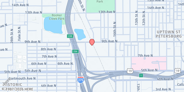 Map showing UKCF Empowerment at 1800 9th Ave N, St. Petersburg, FL