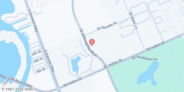 Map showing Communities Connected for Kids at 3465 SE Willoughby Blvd, Stuart, FL