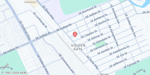 Map showing HOUSE OF HOPE, INC. - MAIN OFFICE at 2484 SE Bonita St., Stuart, FL