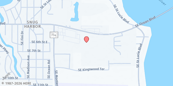 Map showing Redeemer Lutheran Church at 2450 SE Ocean Blvd, Stuart, FL