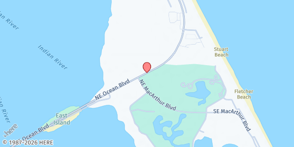 Map showing St. Mary's Episcopal Church - Mary's Kitchen at 701 E Ocean Blvd, Stuart, FL