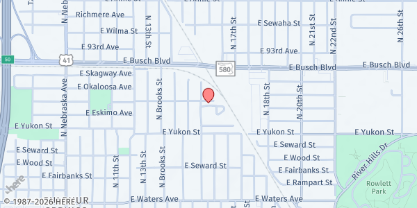 Map showing Tampa Hillsborough Action Plan - Sulphur Springs at 1502 East Humphrey Street, Sulphur Springs, FL