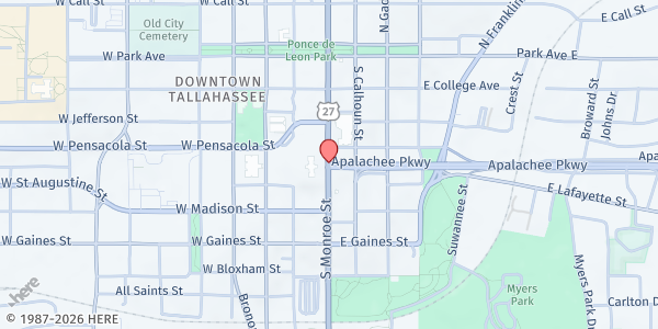 Map showing ALARM International Church at 2532 W. Tharpe St., Tallahassee, FL