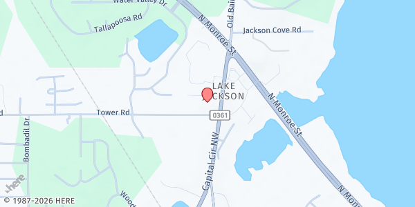 Map showing Destiny Church at 5554 Capital Cir. NW, Tallahassee, FL