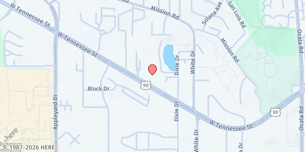 Map showing Elder Care Services (Leon County) at 2518 W. Tennessee St., Tallahassee, FL