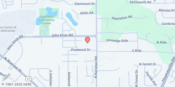 Map showing Faith Community Outreach Center / Manna on Meridian at 2200 North Meridian Road, Tallahassee, FL