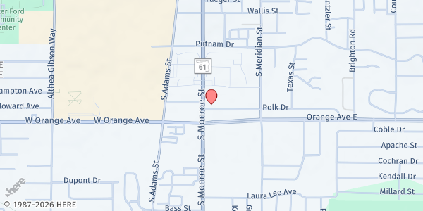 Map showing Grocery Locker @ Neighborhood Medical Center at 2613 S Monroe St, Tallahassee, FL