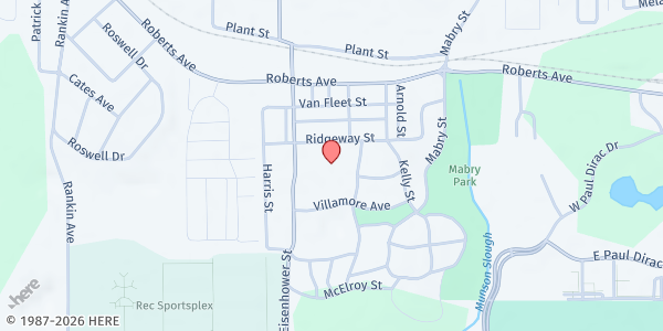 Map showing Grocery Locker @ Sabal Palm Elementary at 2813 Ridgeway St, Tallahassee, FL